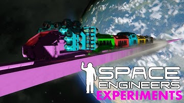 Connecting The Earth To The Moon With A Train! - Space Engineers 