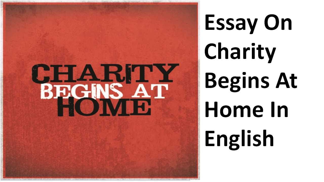 essay on charity work