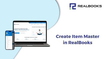 How to Create Item Master - RealBooks | India