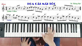 Bài: HOA CÀI MÁI TÓC - Đàm Vĩnh Hưng | Hướng dẫn đệm hát - Ku Tèo Piano.