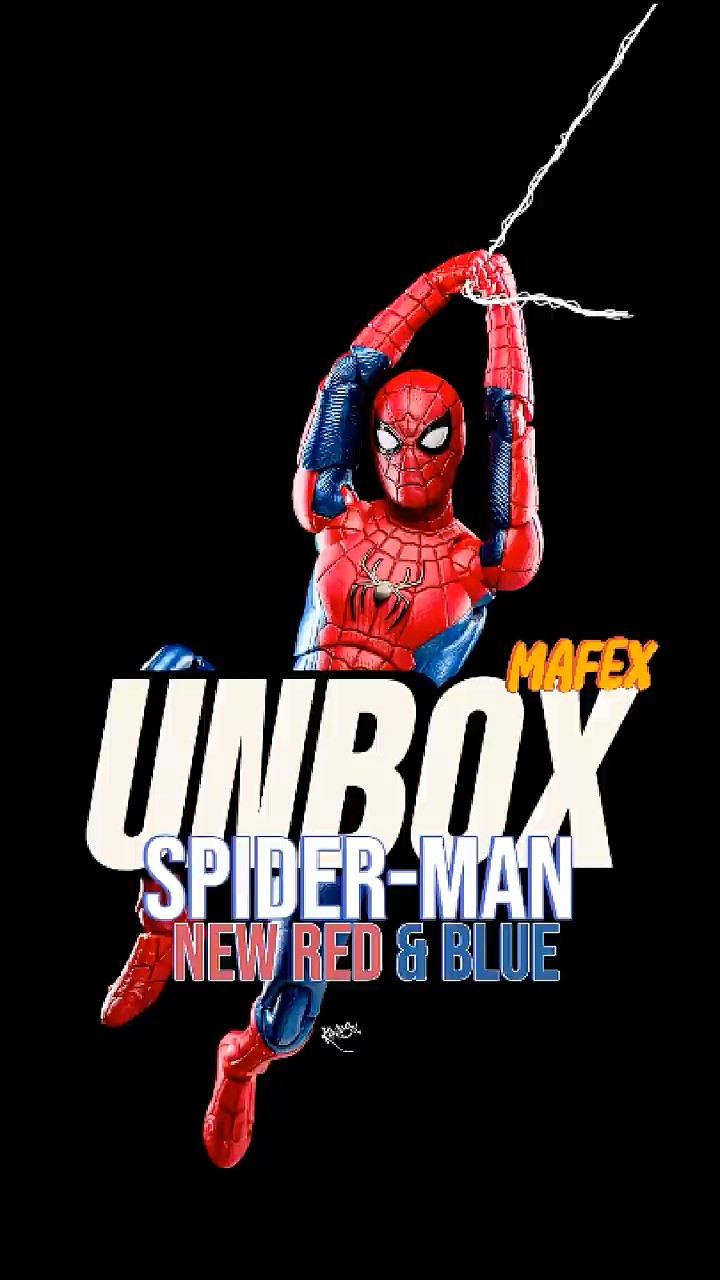 Quick Unboxing Mafex Spider-man New Red & Blue suit !! #spiderman