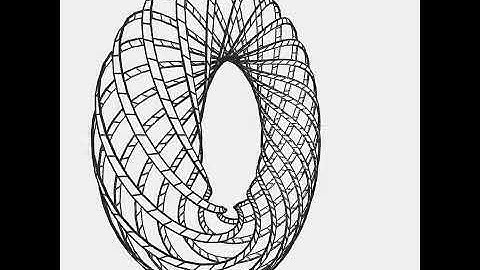 Skeleton of torus. Draw by openFrameworks