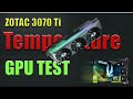 ZOTAC Gaming RTX 3070 Ti Trinity OC 8GB FPS &amp; Temperature Test