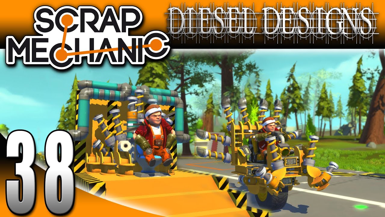 Scrap Mechanic Gameplay : EP38: Iron Throne Toilet from GoT & Mad Max Unicycle! (Let's Play 1080p)