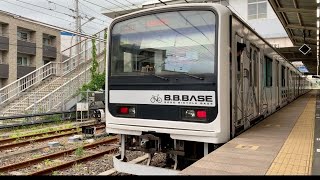 ￼JR東千葉駅を入線.通過.発車する列車。