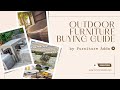 Outdoor Furniture Buying Guide | Furniture Adda