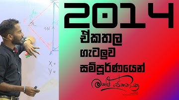 2014 Advanced Level Coplanar Forces  | ඒකතල බල ගැටලුව #maheshsenanayake  #advancedlevel