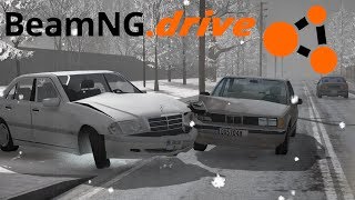 Lajwidło (#84) - Zimowe kolizje na śliskiej drodze | BeamNG.drive screenshot 4