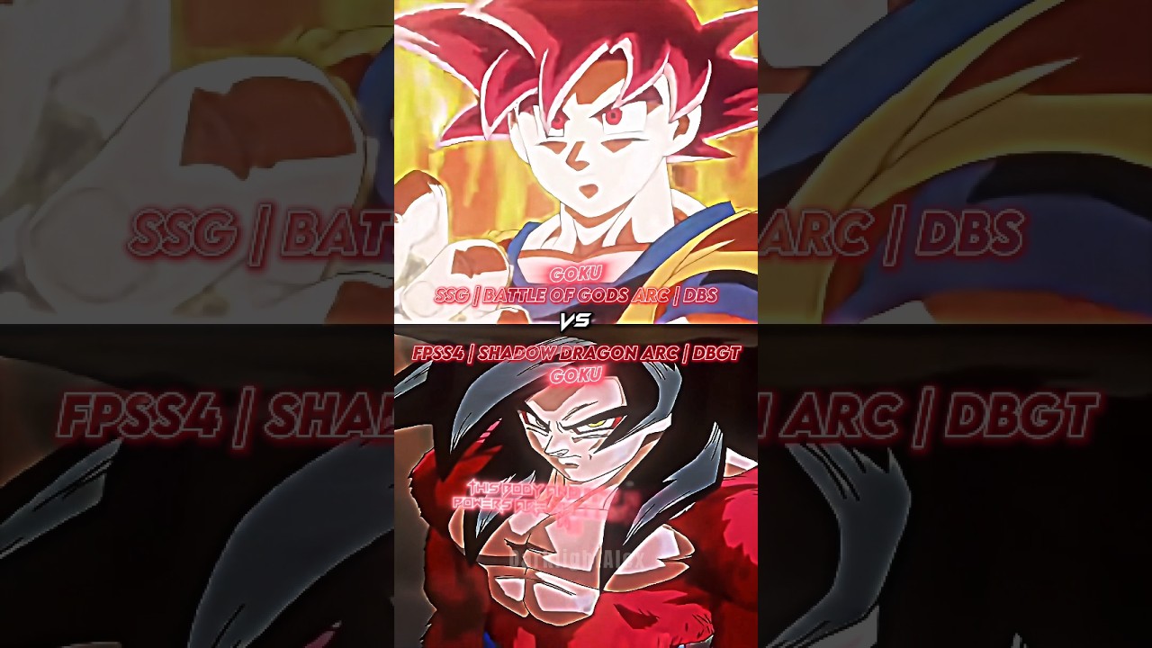 SSG Goku Vs SS4 Goku | 