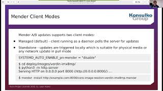Porting Mender to New i.MX 8M Plus Machine and Working with Toradex BSP, Leon Anavi