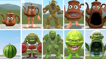 TATATA SAHUR EVOLUTION VS LINGANG MELON NEW FORMS MONSTER WAR IN GMOD