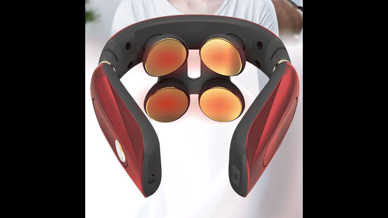 Noova Neck Massager with Heat Plus Two Massage Pads for Full Body Neck Pain Relief