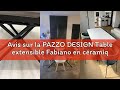 Avis sur la PAZZO DESIGN Table extensible Fabiano en céramique blanche statuaire, pieds tubulaires n