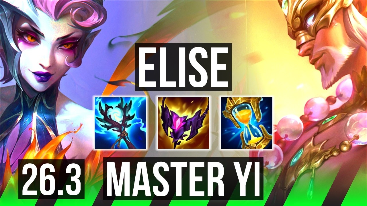 ELISE vs MASTER YI (JGL) | EUW Master | 26.3