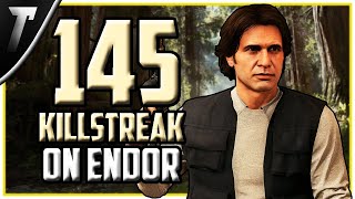 Star Wars Battlefront 2 Han Solo 145 Killstreak (Endor)