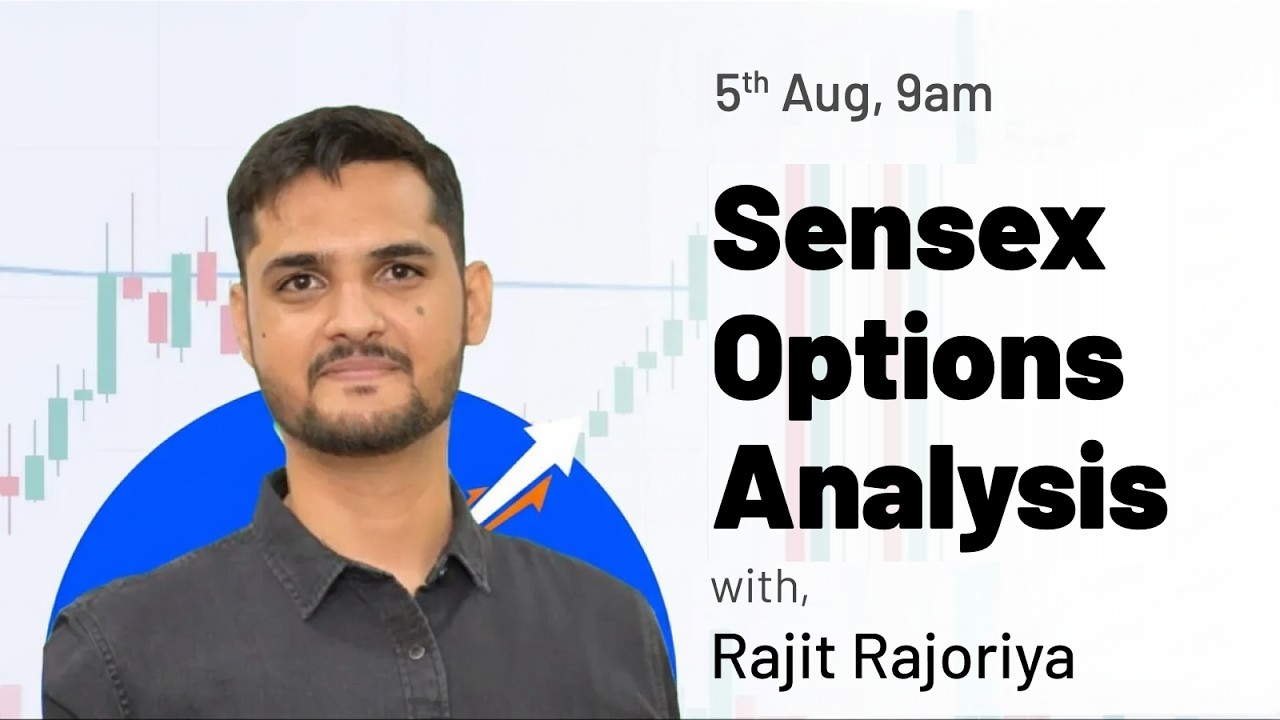 F&O Learning Session (Hindi) - Watch Nifty and Sensex | Rajit R | 5th August  | 9 AM