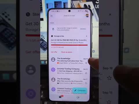Gmail full? Free up space in 1 minute! #gmail #gmailstorage #storage #memory #settings #smartphone