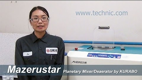 Mazerustar® Planetary Mixer Demonstration Video 4 - Mixing Silver Paste