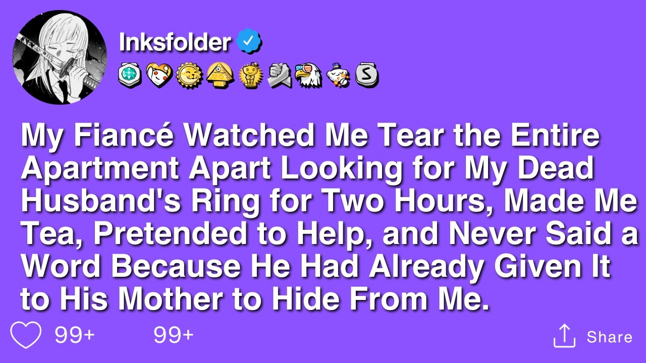 My Fiancé Watched Me Tear the Entire Apartment Apart Looking for My Dead Husband's Ring for Two...