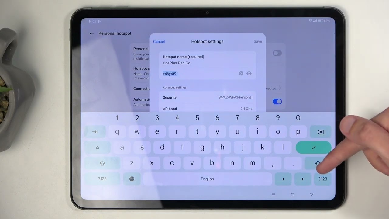 Как включить портативную точку доступа на OnePlus Pad Go — Настройка сети точки доступа