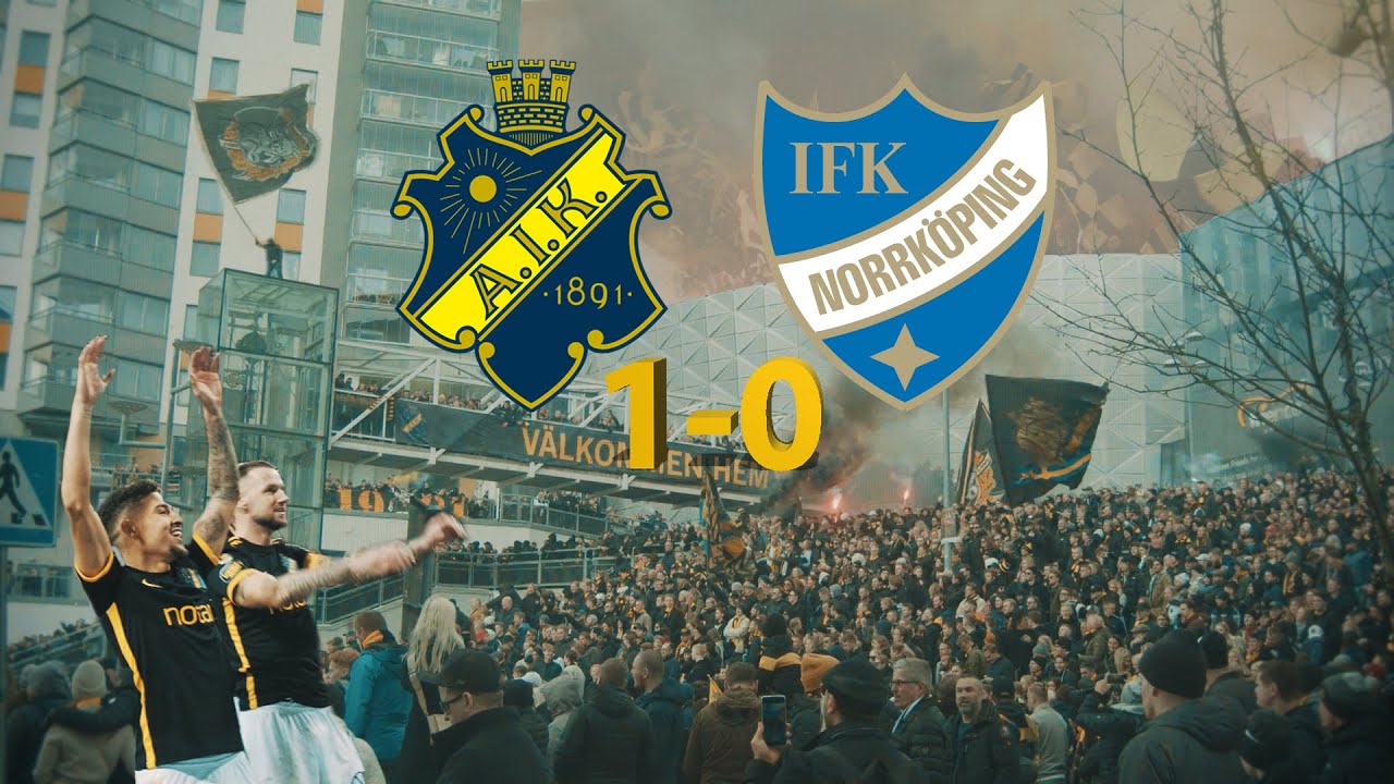 AIK  - IFK Norrköping 1-0 (10.04.2022) Spelarbussmottagning, Hemmapremiär