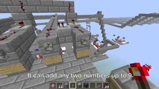 4-bit Calculator in Minecraft
