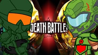 Fandoms React To Doom Slayer vs Master Chief |DEATH BATTLE|