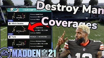 how pro players destroy man coverage | easy stock quick dots madden 21 | no adjustments