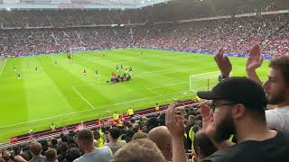 Chelsea fans singing 10 men went to mow at Old Trafford 25/05/23