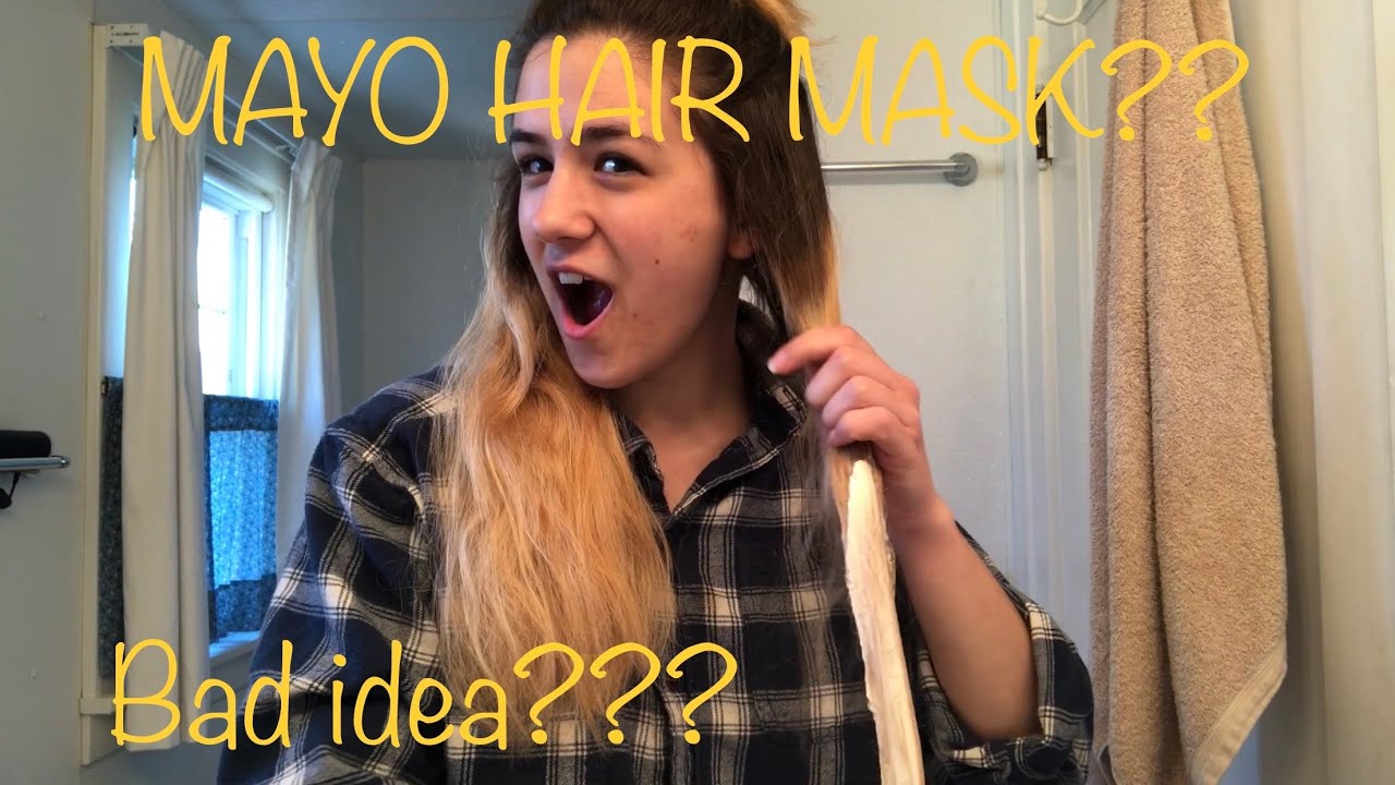 I PUT MAYO IN MY HAIR FOR FUN mayonnaise hair mask things to do in