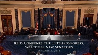 Reid Convenes The 113th Congress, Welcomes New Senators