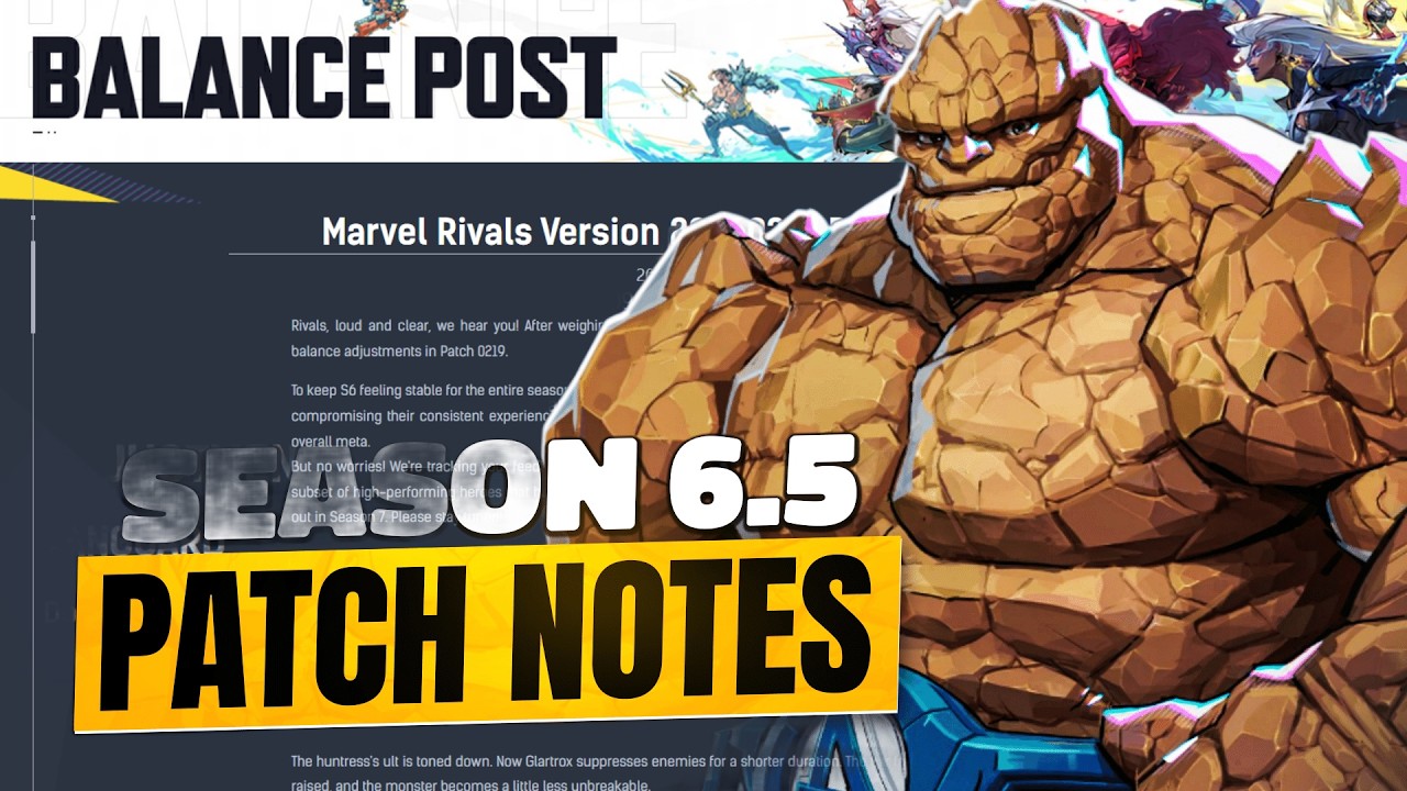 Marvel Rivals Dropped An EMERGENCY Patch For Season 6.5 !