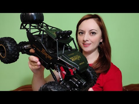 Машина 4WD на пульте управления подарок на праздник с Aliexpress Обзор бюджетки, тест-драйв на озере