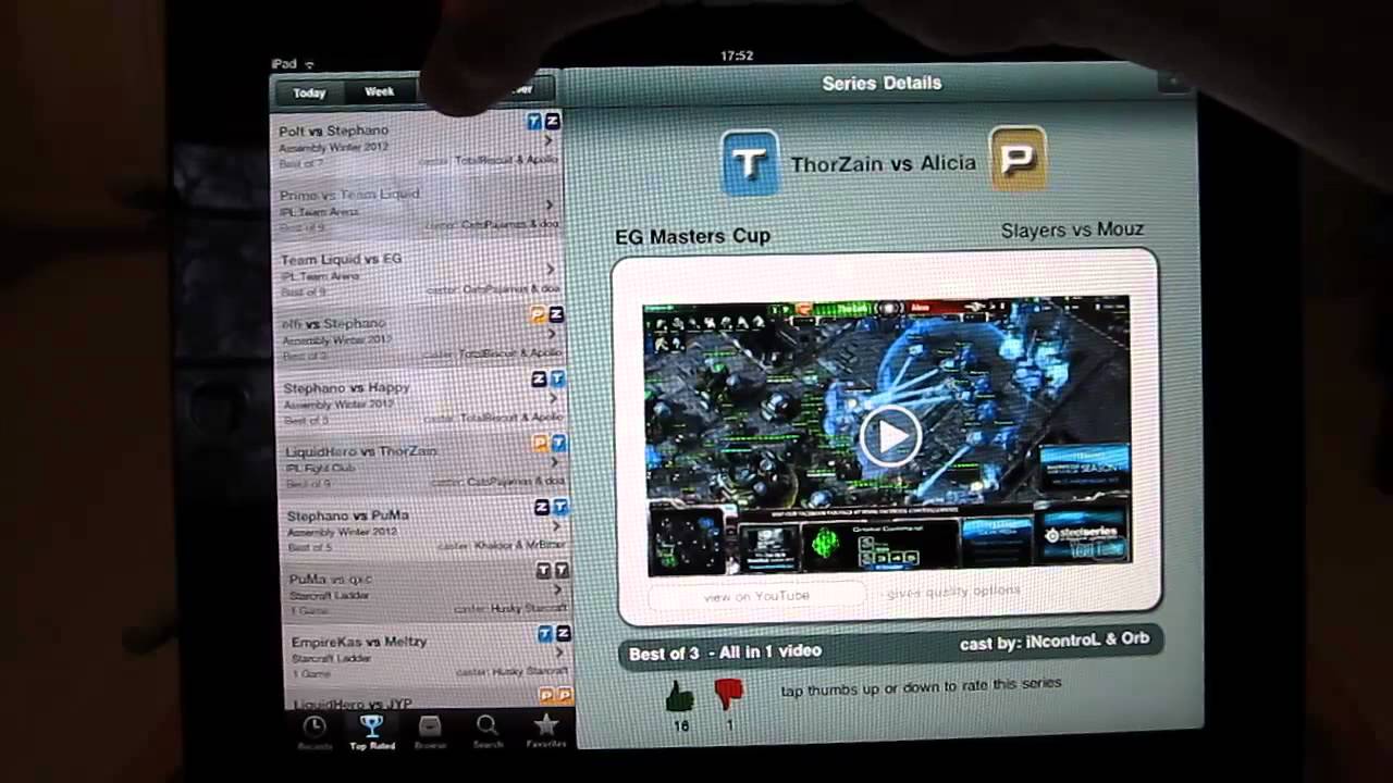 Starcrafts 2 Casts für iPhone & iPad - SC2CASTS