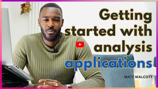 Getting started with data analysis applications
