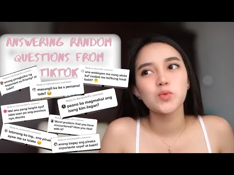 ANSWERING RANDOM QUESTIONS FROM TIKTOK!! |kim ilagan