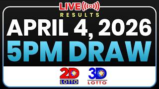 5PM PCSO LOTTO RESULTS TODAY APRIL 4, 2026 | SWERTRES EZ2
