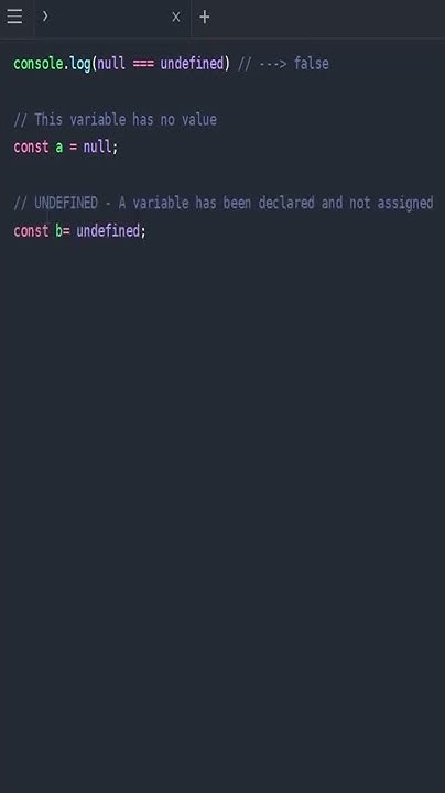 The difference between NULL and UNDEFINED #shorts - YouTube