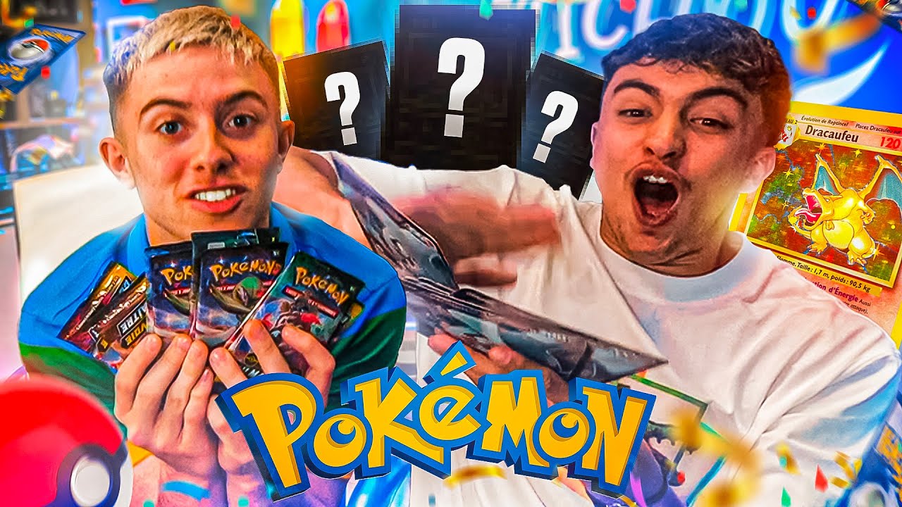 BATTLE D'OUVERTURE DE BOOSTER POKÉMON AVEC INOXTAG ! 🔥 (il y'en a un qui a été chanceux)
