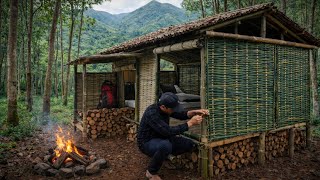 2 hari camping hujan deras berbuka puasa di shelter megah | masak ayam \u0026 ikan oven! 🤤🤤