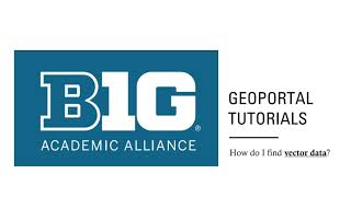 BTAA Geoportal Demonstration: Finding Vector Data