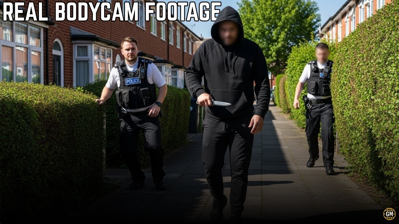 Нательная камера британского полицейского: офицер получил ножевое ранение во время нападения.