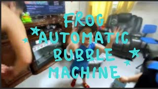 Twin R' Us / Frog Automatic Bubble Machine / Kids Reviewing New Toy