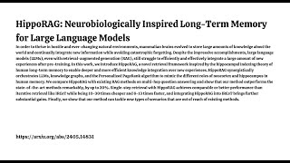 HippoRAG: Neurobiologically Inspired Long-Term Memory for Large Language Models