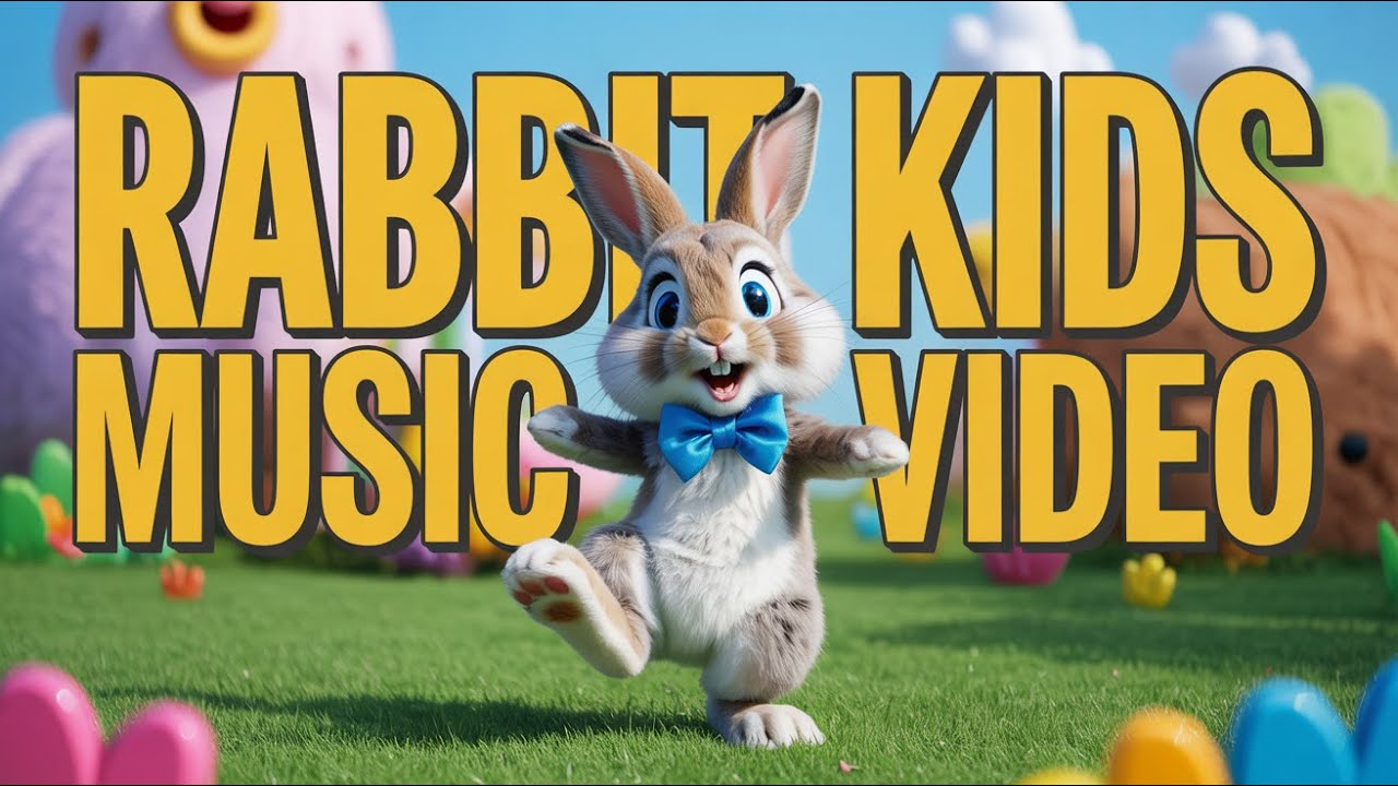 Bunny Hop Kids Song | Funny Rabbit Nursery Rhyme and Cute Bunny Music ...
