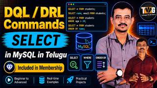 DRL or DQL Commands in MySQL in Telugu