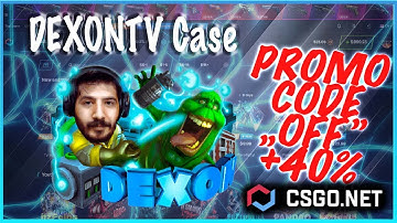 CSGO.NET promo code "`OFF" +40% bonus to new deposit / Open DEXONTV Case / (mycsgo)
