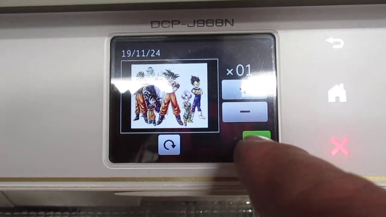 DCP-J968N-W brother インクジェットプリンター複合機 インク4色 タッチパネル機能 複写機能 - YouTube
