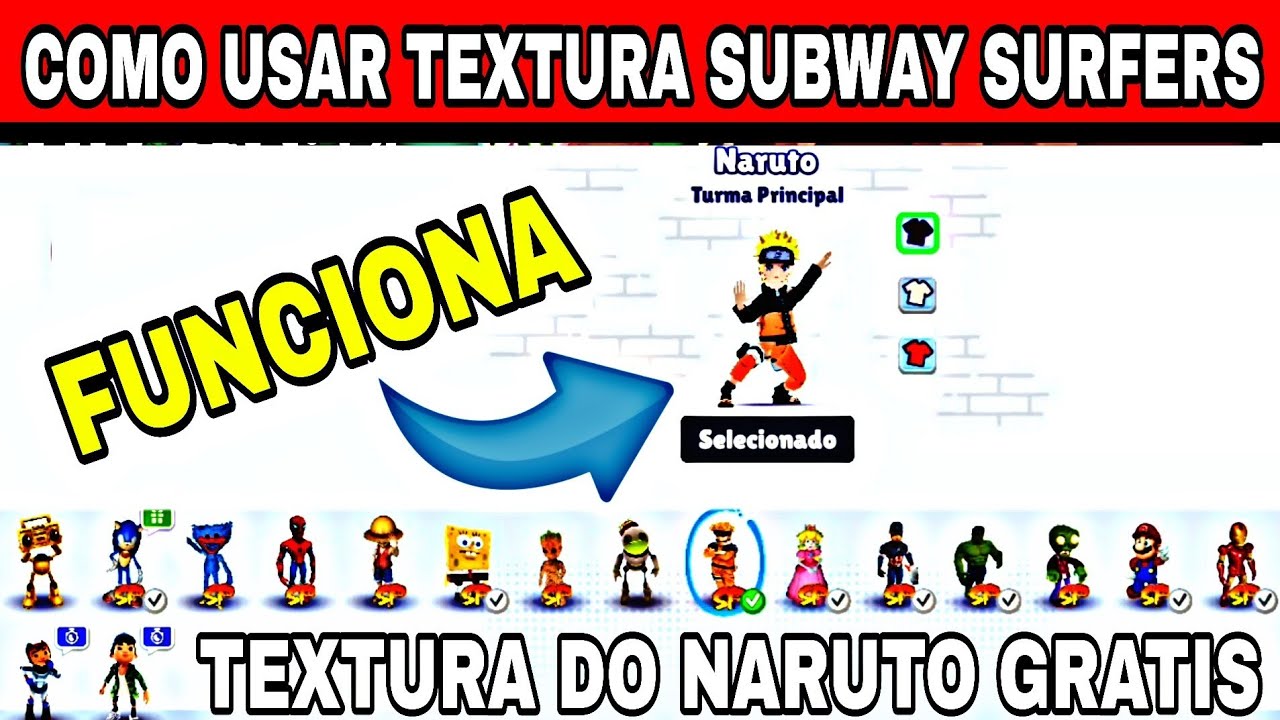 como instalar subway surfers com o skin do Luffy 