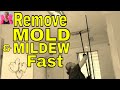 Clean Mold & Mildew off Bathroom Ceilings and Walls--No Bleach-No Ladders--but Wear Safety Glasses!